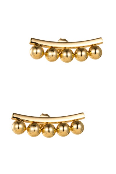 Σκουλαρίκι Χρυσό 14Κ Bubbles Line