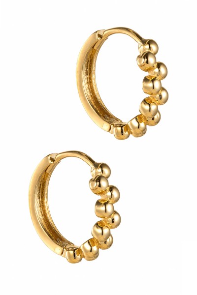 Σκουλαρίκι Χρυσό 14Κ Κρίκος Bubbles