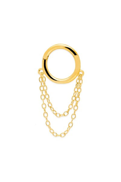 Σκουλαρίκι Μονό Ασημένιο Retro Hoop