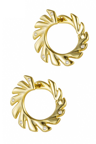 Σκουλαρίκι Ασημένιο Κρίκος Sunlight