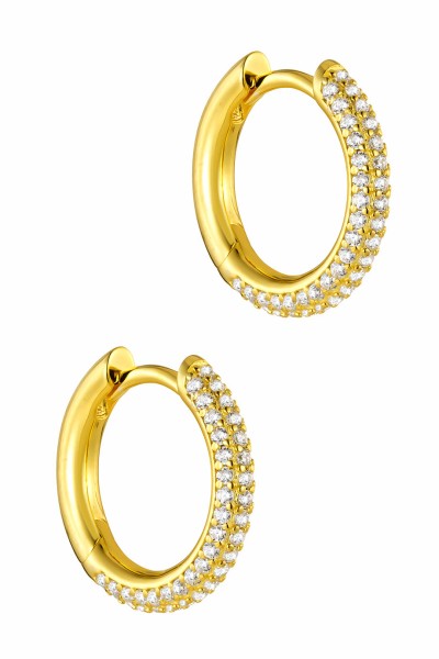 Σκουλαρίκι Ασημένιο Κρίκος Πετράτος