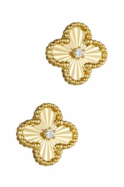 Σκουλαρίκι Χρυσό 14Κ Flower Big Dolce Vita