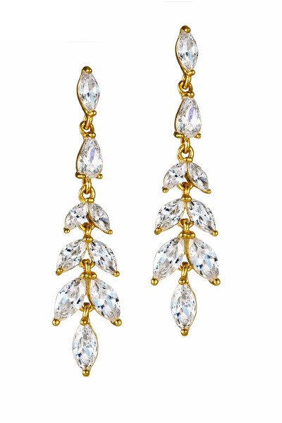 Σκουλαρίκι Ασημένιο White Feather