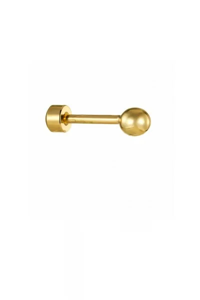 Σκουλαρίκι Μονό Χρυσό 14Κ Piercing Dot