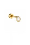 Σκουλαρίκι Μονό Χρυσό 14Κ Piercing Stone