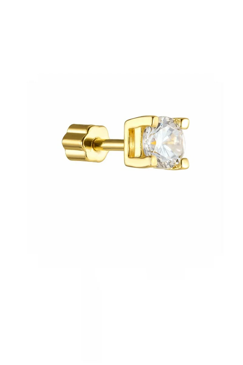 Σκουλαρίκι Μονό Ασημένιο Piercing Glam