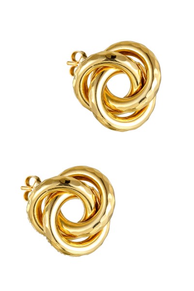 Σκουλαρίκι Χρυσό 14Κ Πλεξούδα Big