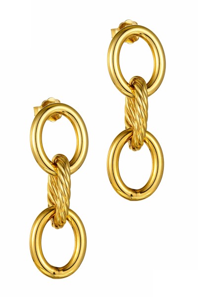 Σκουλαρίκι Χρυσό 14Κ Πλεξούδα Long