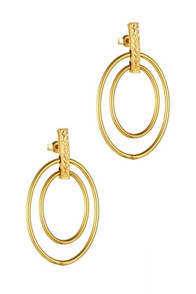 Σκουλαρίκι Χρυσό 14Κ Dolce Vita Circles