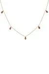 Κολιέ Lumière Χρυσό 9Κ Red Mini Drops