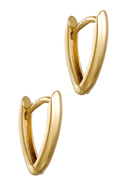 Σκουλαρίκι Χρυσό 14Κ Κρίκος Oval