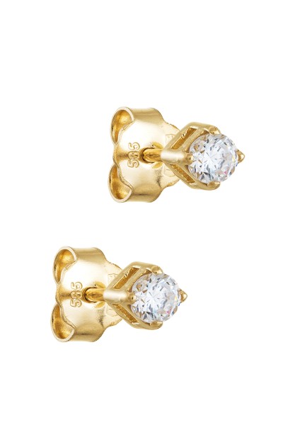 Σκουλαρίκι Χρυσό 14Κ Απλό 3mm