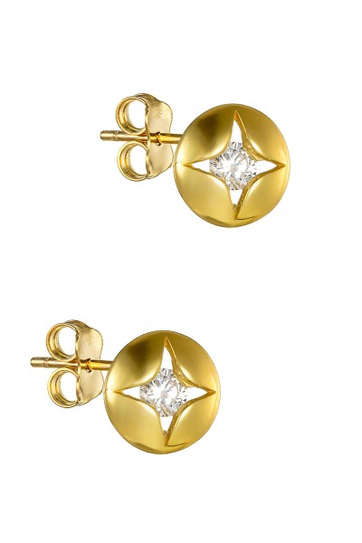 Σκουλαρίκι Χρυσό 9Κ Shiny Star