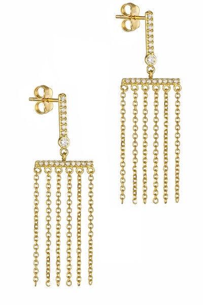 Σκουλαρίκι Χρυσό 14Κ Gold Rain