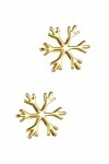 Σκουλαρίκι Χρυσό 14Κ Snowflake