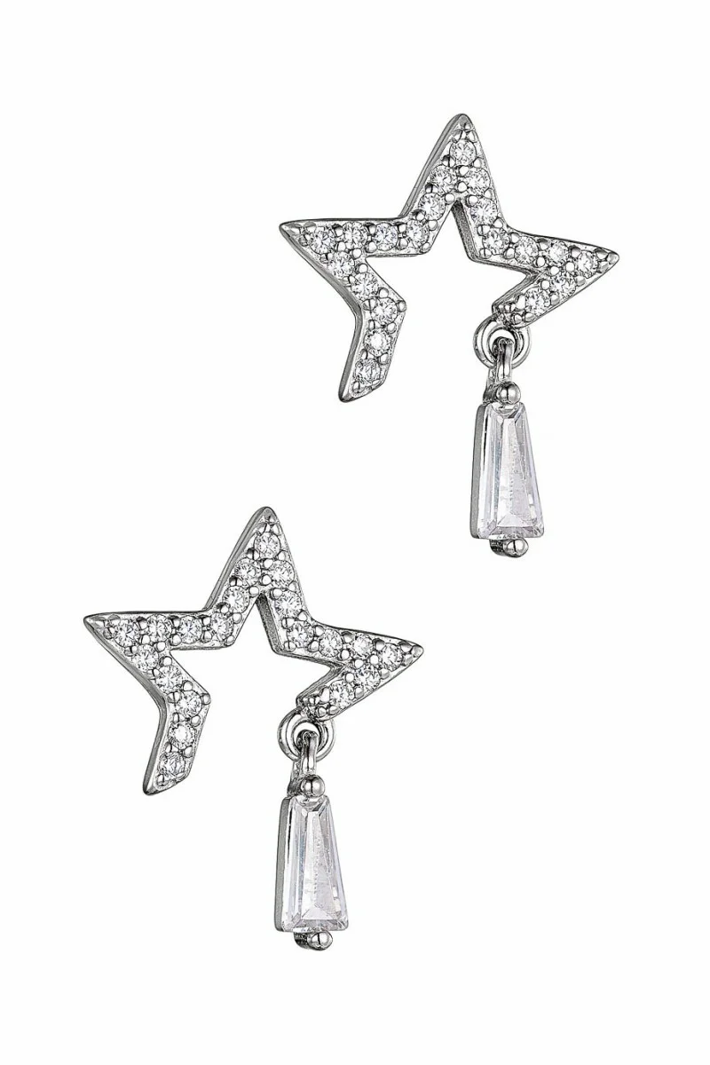 Σκουλαρίκι Ασημένιο Glam Star