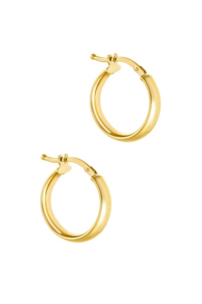 Σκουλαρίκι Χρυσό 9Κ Κρίκος 1.3cm