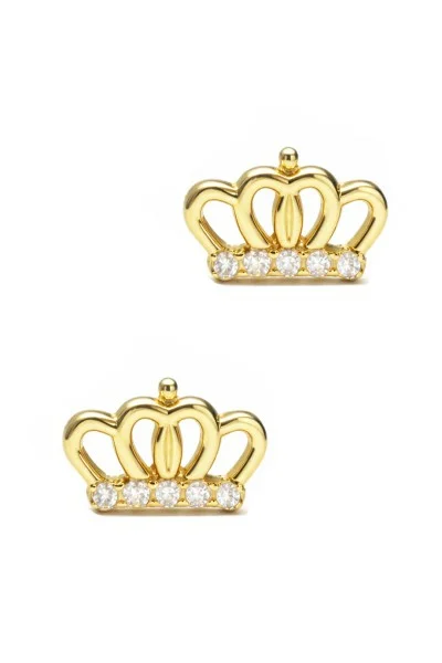 Σκουλαρίκι Χρυσό 9Κ Κορώνα