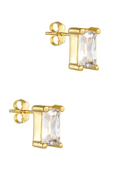 Σκουλαρίκι Χρυσό 9Κ Square Dot