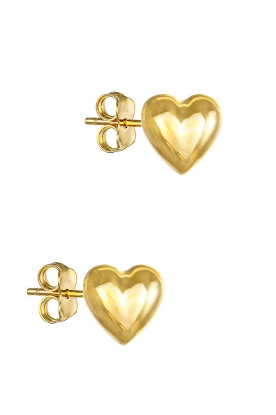 Σκουλαρίκι Χρυσό 9Κ Καρδιά
