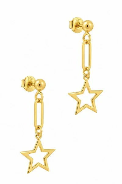 Σκουλαρίκι Ασημένιο Stars