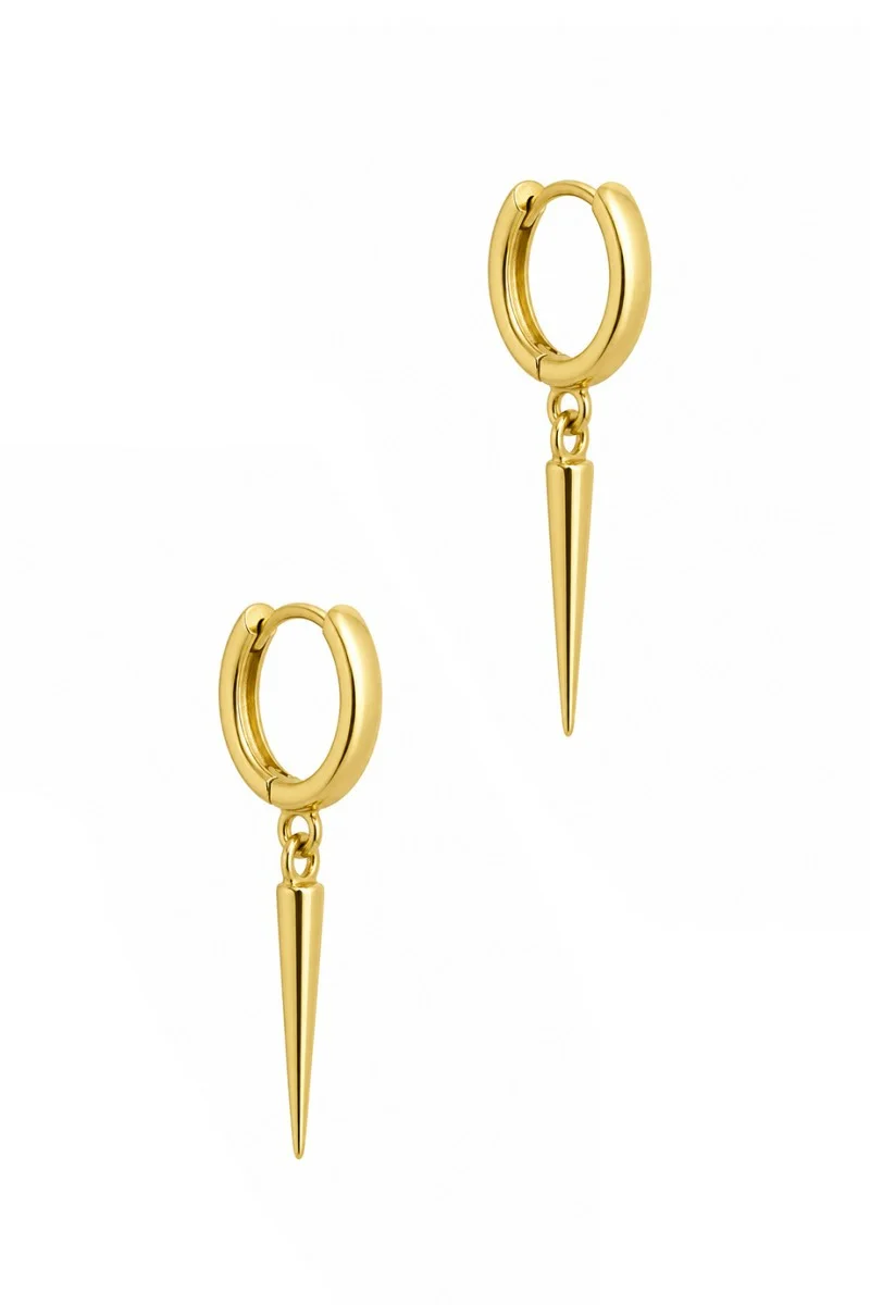 Σκουλαρίκι Ασημένιο Rock Studs Hoops
