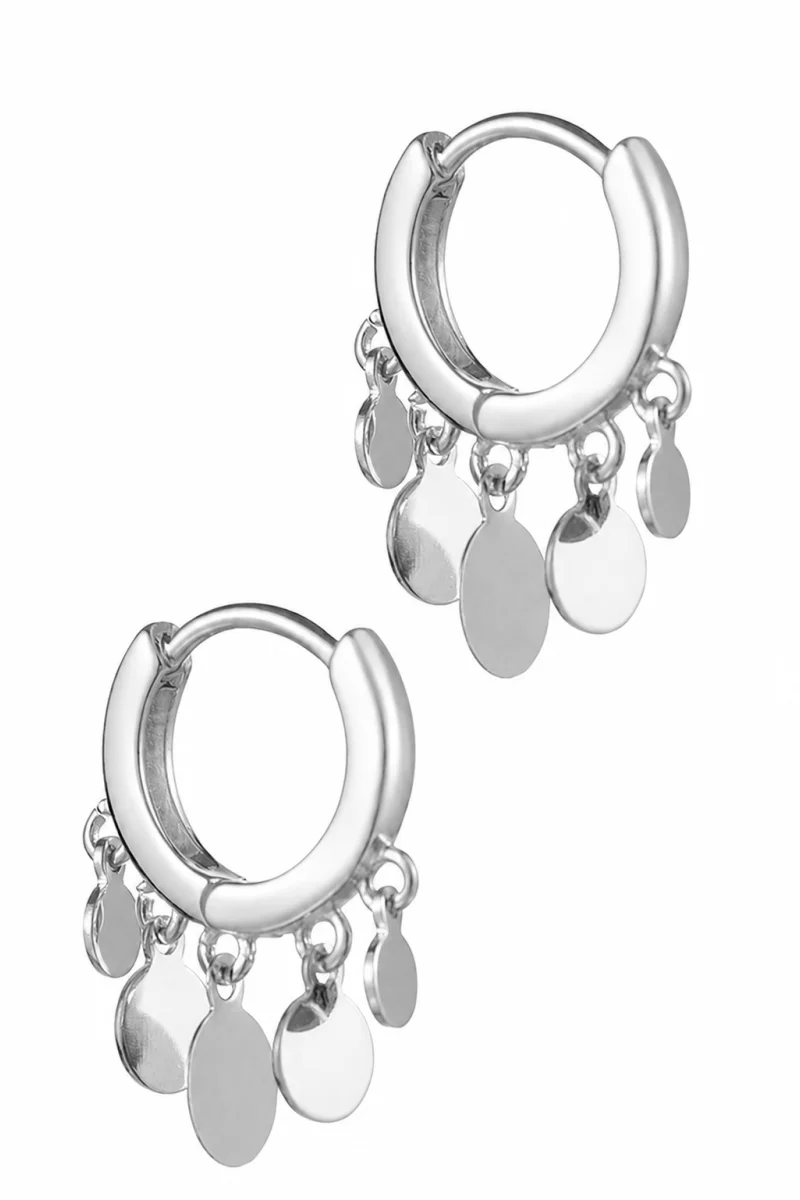 Σκουλαρίκι Ασημένιο Bling Bling Hoops