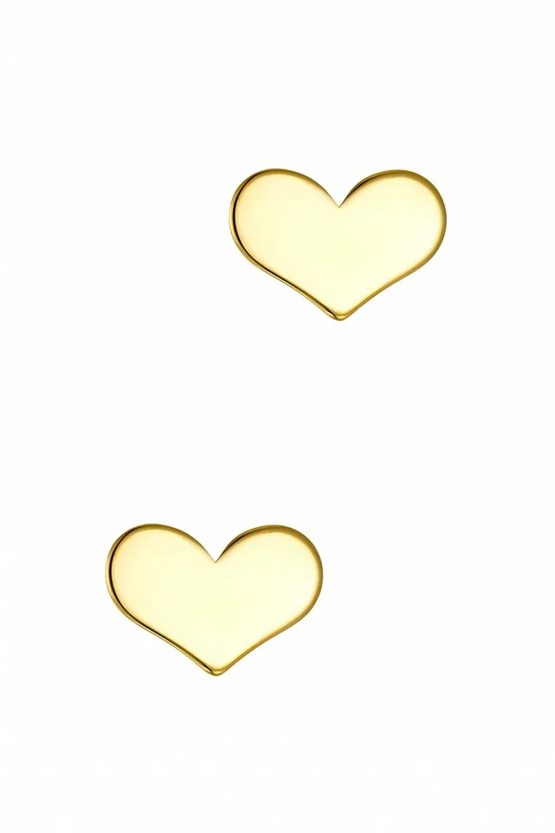 SeeK for Gold Σκουλαρίκι Χρυσό 9Κ Shiny Heart