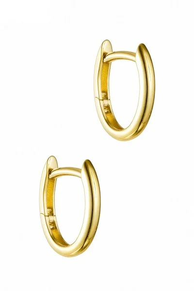SeeK for Gold Σκουλαρίκι Χρυσό 9Κ Shiny Hoops