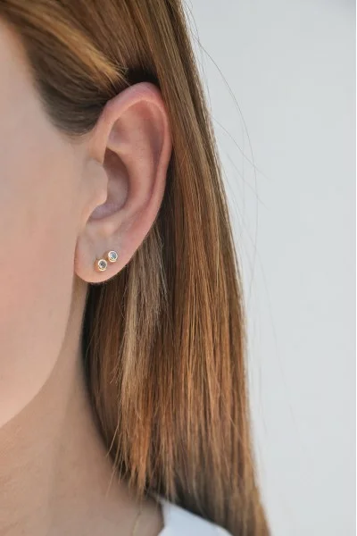 Σκουλαρίκι Χρυσό 14Κ Απλό 4mm