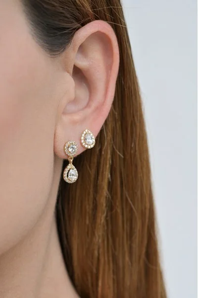 Σκουλαρίκι Χρυσό 14Κ Romantic Drops