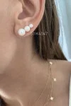 Σκουλαρίκι Χρυσό 14Κ Μαργαριτάρι 7.5-8mm