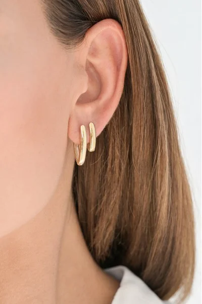 Σκουλαρίκι Χρυσό 14Κ Κρίκος Oval