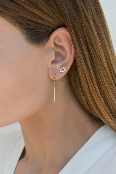 Σκουλαρίκι Χρυσό 14Κ Ριβιέρα Boho