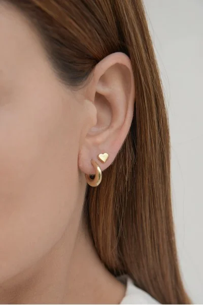 Σκουλαρίκι Χρυσό 14Κ Κρίκος Χοντρός