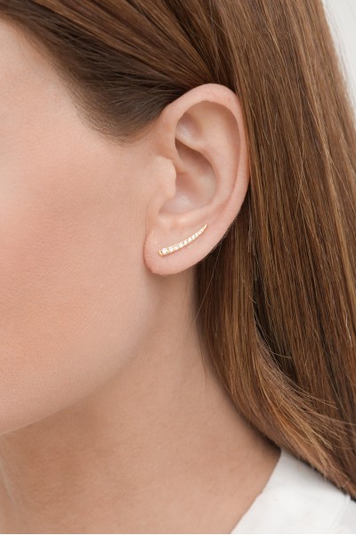 Σκουλαρίκι Ασημένιο Lines