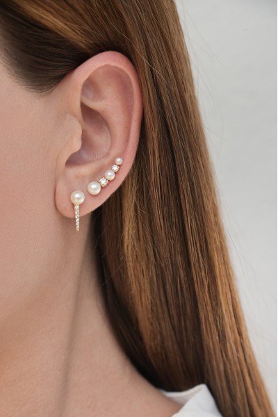 Σκουλαρίκι Χρυσό 14Κ Pearl Elite