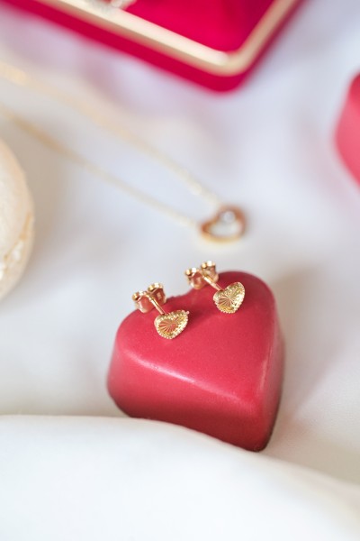 Σκουλαρίκι Χρυσό 14Κ Dolce Vita Heart