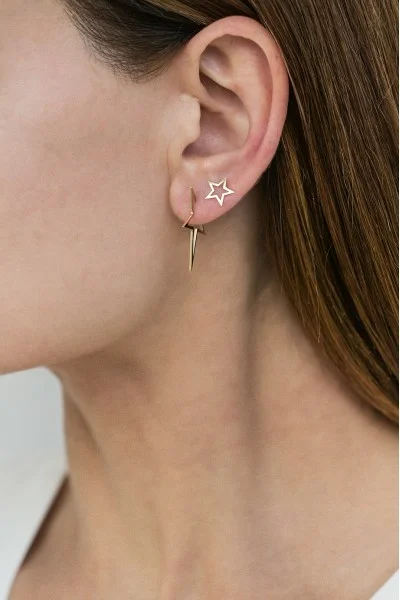 Σκουλαρίκι Χρυσό 14Κ Shiny Star