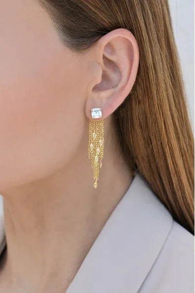 Σκουλαρίκι Ασημένιο Glam Rain