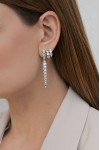 Σκουλαρίκι Ασημένιο White Drop