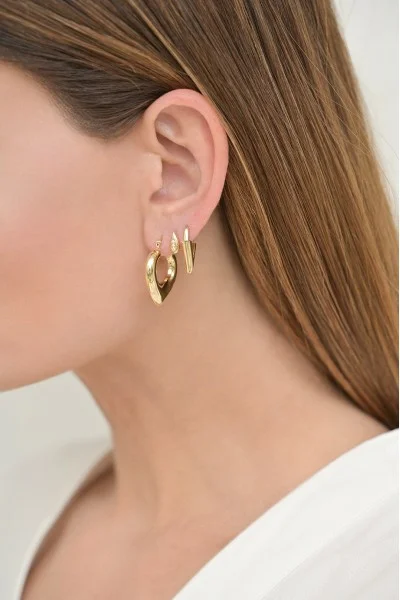 Σκουλαρίκι Χρυσό 14Κ Κρίκος Like A Heart