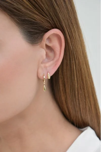 Σκουλαρίκι Χρυσό 14Κ Oval Drop