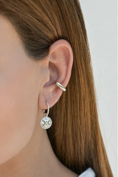 Σκουλαρίκι Μονό Ασημένιο Fake it Glam