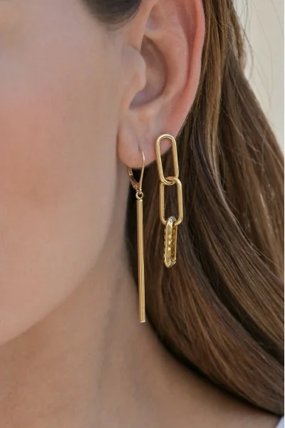 Σκουλαρίκι Χρυσό 14Κ Shiny Line