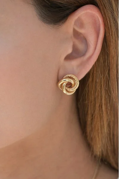 Σκουλαρίκι Χρυσό 14Κ Πλεξούδα Big