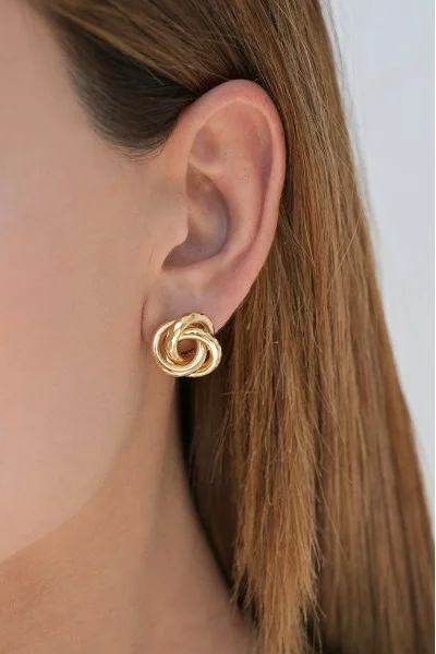 Σκουλαρίκι Χρυσό 14Κ Πλεξούδα Big