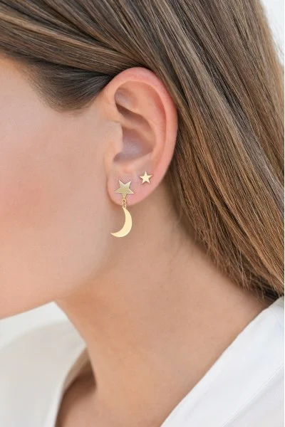 Σκουλαρίκι Χρυσό 9Κ Shiny Star