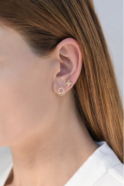 Σκουλαρίκι Χρυσό 14Κ Full Heart