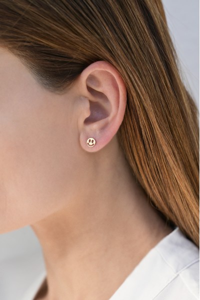 Σκουλαρίκι Χρυσό 9Κ Smile